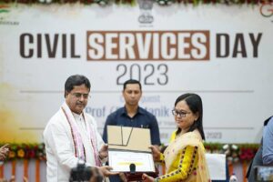 Tripura's Ambasa R.D. Block, led by TIPRASA woman Munmun Debbarma, recognized as best-performing block and awarded Civil Services Award