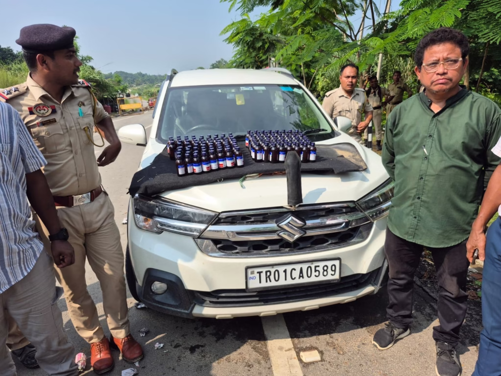 Anti-Narcotics Drive in Kamalpur: Huge Cache of Cough Syrup Seized at Srirampur Checkpoint, Two Arrested 2 4c81a03c 9e30 44d6 b906 d973cdd81327 1