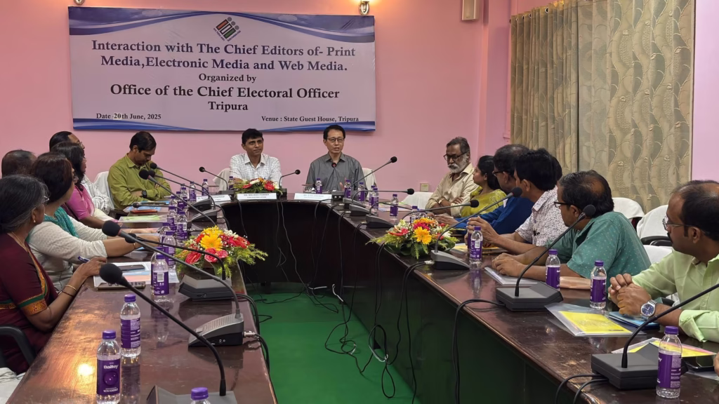 Interaction Meeting Between Media Representatives and Chief Electoral Officer’s Office in Tripura 2 img 9774 1