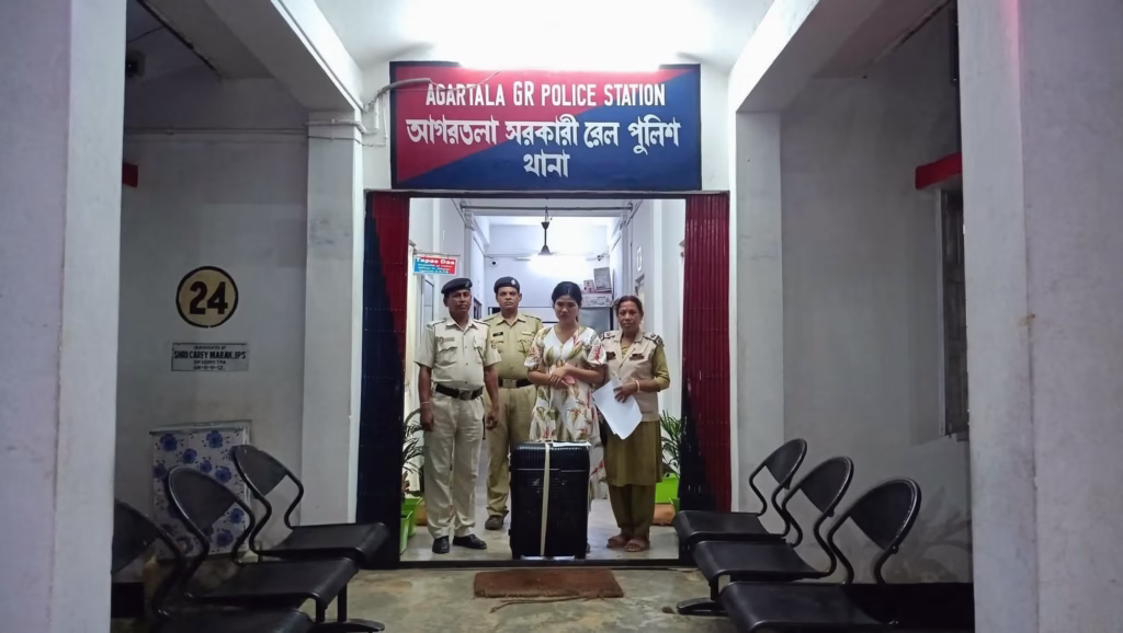 Pretty Face, Drug Case: Woman Held with Huge Ganja Haul at Agartala train Station 2 img 9946 1
