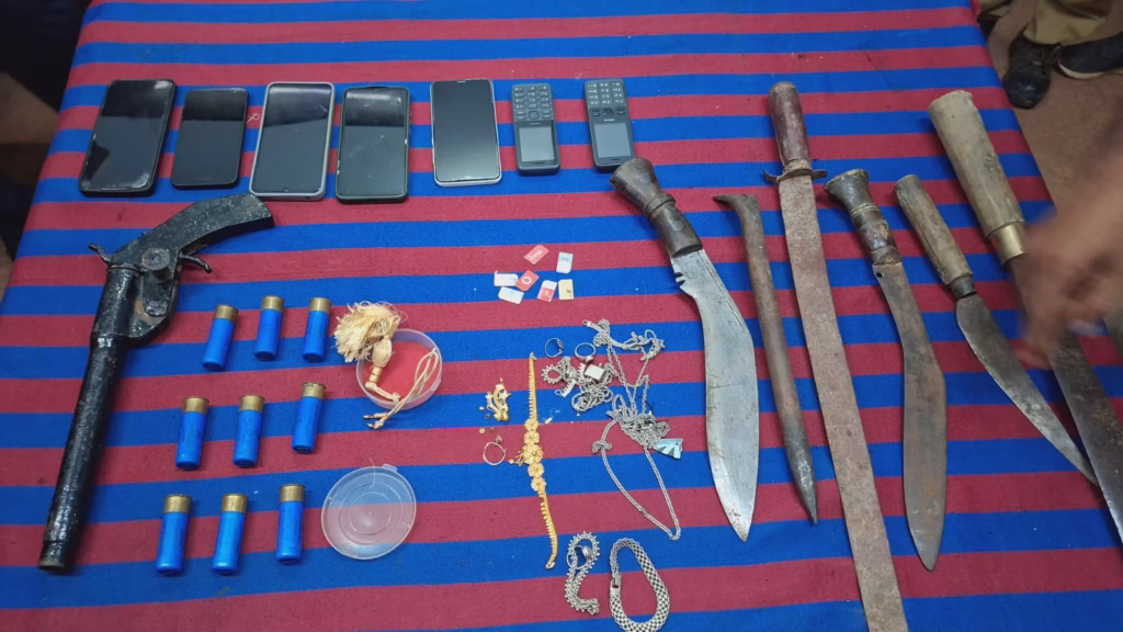 Tripura: Five More Dacoits Arrested in Ichai Lalchhara Robbery Case; Huge Cache of Arms and Looted Items Recovered 2 Tripura
