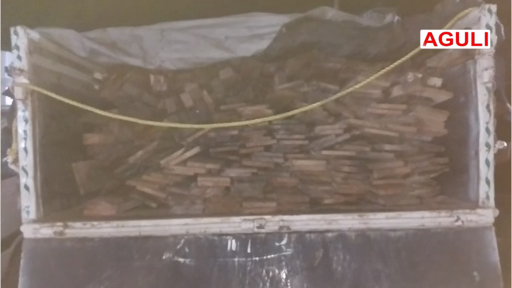 Smuggling of Timber Rampant as Forests Emptied: 80 Feet of Valuable Wood Seized in Police Raid at Khowai, Three Arrested 4 news.00 00 36 23.Still002