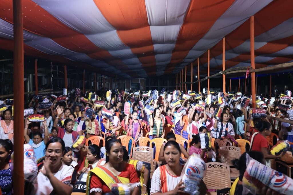 Tripura Government’s Continued Efforts for Tribal Upliftment: CM Dr. Manik Saha Inaugurates Yarn Distribution Programme in Killa 2 img 5975