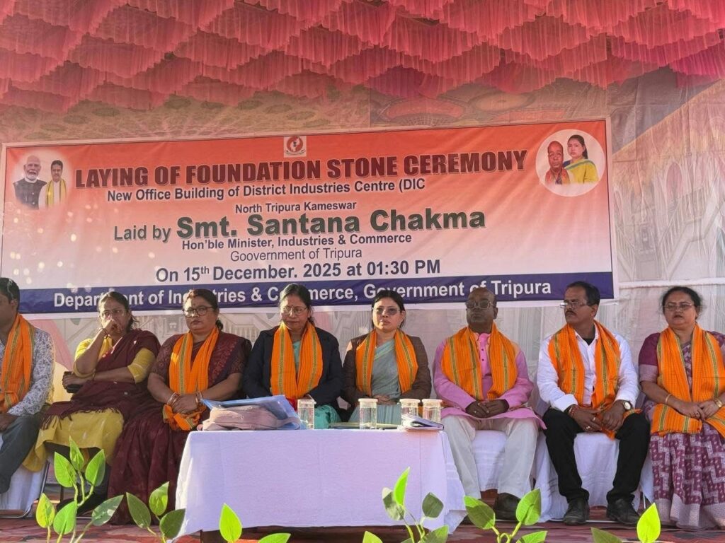 Minister Santana Chakma Lays Foundation Stone for District Industrial Centre at Dharmanagar 2 img 0373