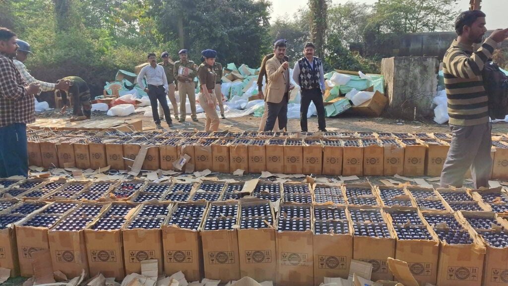 ₹2.12 Crore Worth Escaf Cough Syrup Destroyed at Bodhjungnagar 2 img 3842