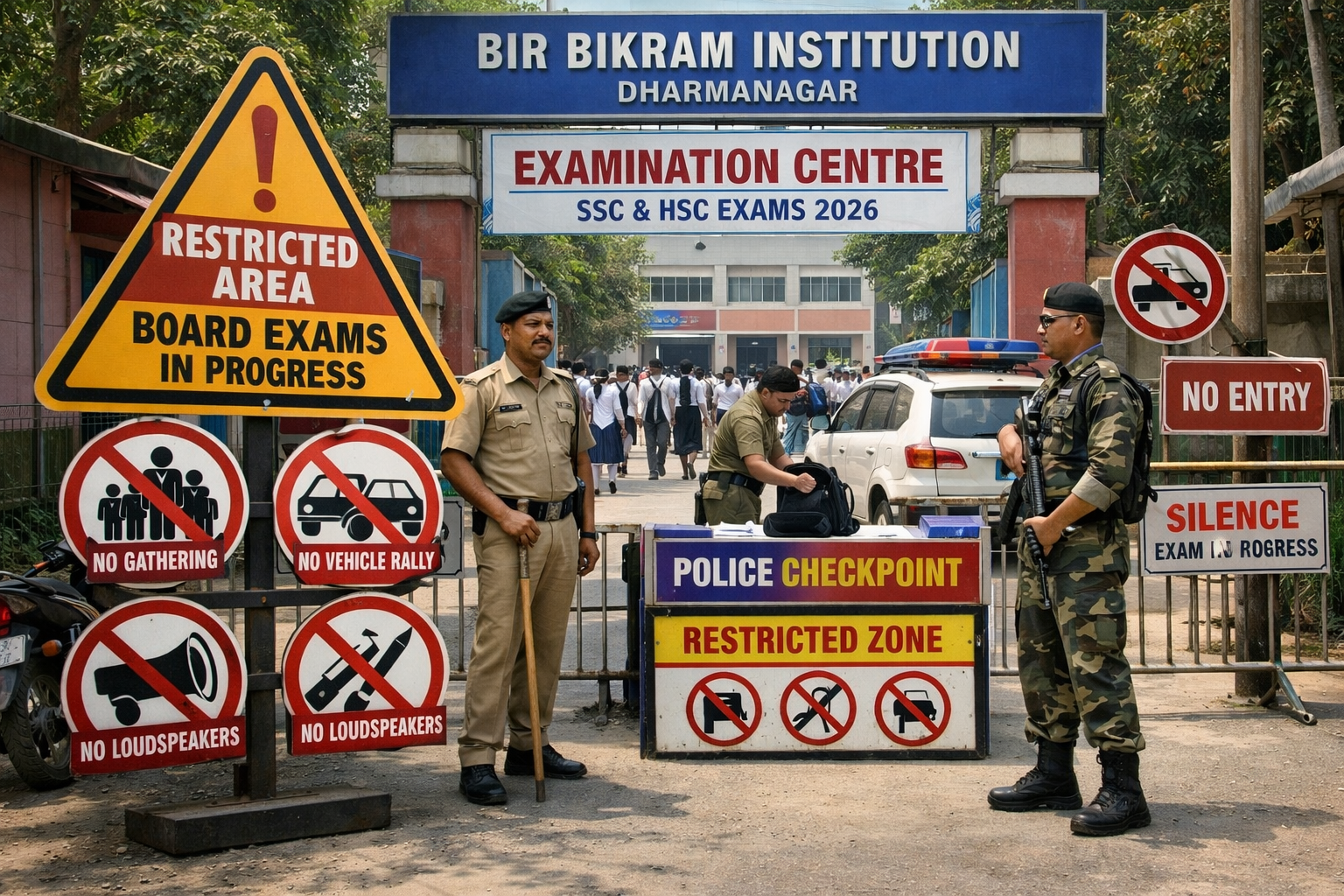Restrictions Imposed Around Dharmanagar Exam Centre For Smooth Conduct ...