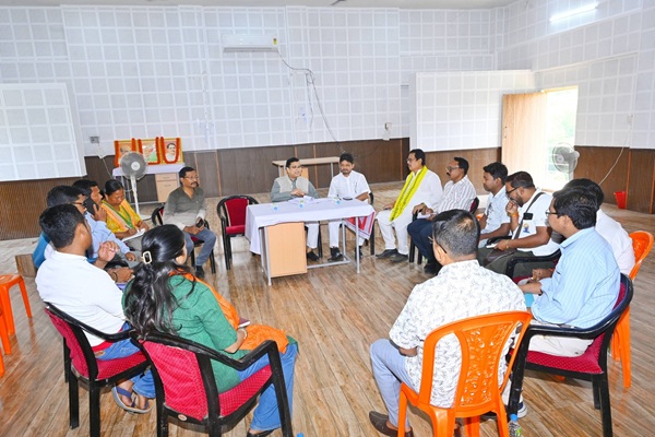 adc polls minister tinku roy chairs key organizational meeting in khowai