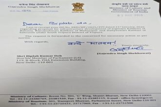 biplab secures centres support from temple infrastructure development in south tripura