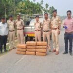 dhalai police seize 110 kg cannabis at kalyanpur naka checking