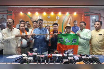 jolt for tipra motha mdc em join bjp ahead of adc polls