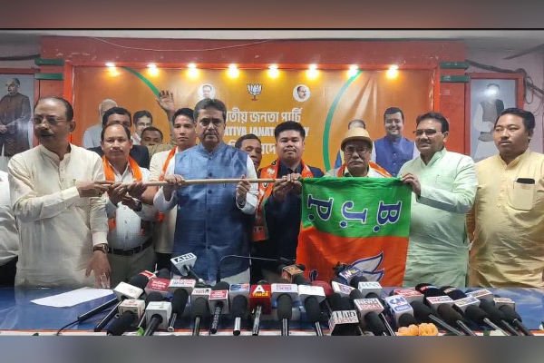 jolt for tipra motha mdc em join bjp ahead of adc polls