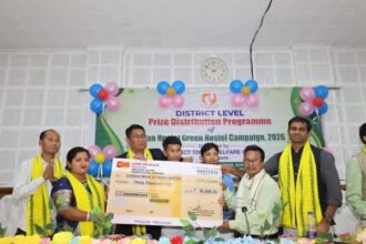 minister bikash debbarma felicitates gandacherra hostels in clean hostel green hostel campaign 2026