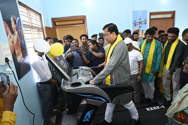 minister tinku roy inaugurates renovated yoga gym centre in belonia