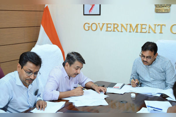 pranajit chairs pre budget meetings with ministers officials