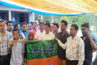 senior cpi m leader sajib kumar singh joins bjp in north tripura