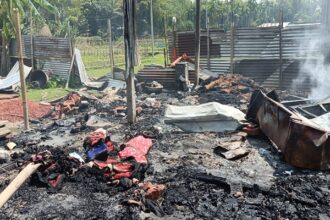 tension in mangalkhali houses set ablaze amid road blockade firefighters prevent major disaster