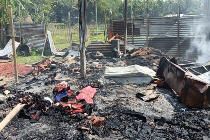 tension in mangalkhali houses set ablaze amid road blockade firefighters prevent major disaster