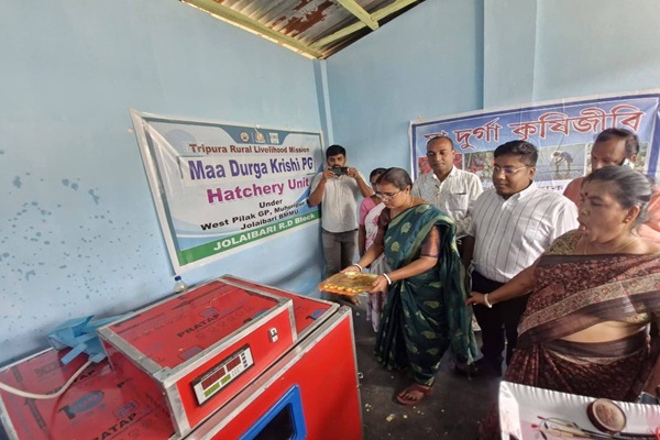 tripura governors fund backs new hatchery unit boosts rural economy