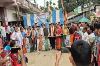 26 families join congress in chawmanu tripura ahead of adc polls