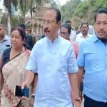 bjp president visits displaced workers assures swift return to normalcy
