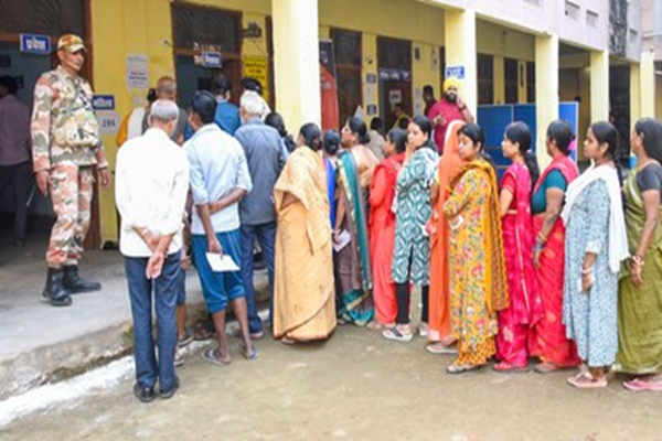 dharmanagar by poll begins with steady voter turnout six candidates in fray