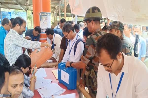 polling staff move under heavy security ahead of adc elections