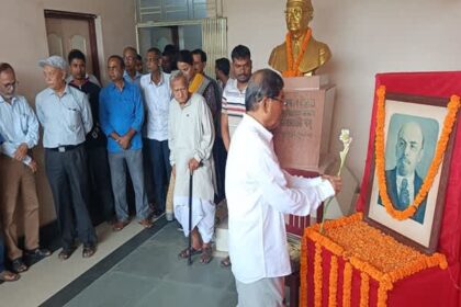 tripura cpi m observes lenins 157th birth anniversary