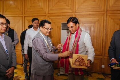 tripura youth affairs sports minister tinku roy joins national chintan shivir in srinagar