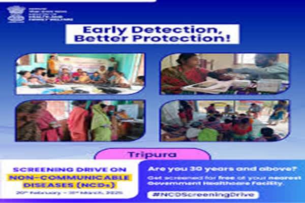 tripuras ncd research drive earns praise from medical