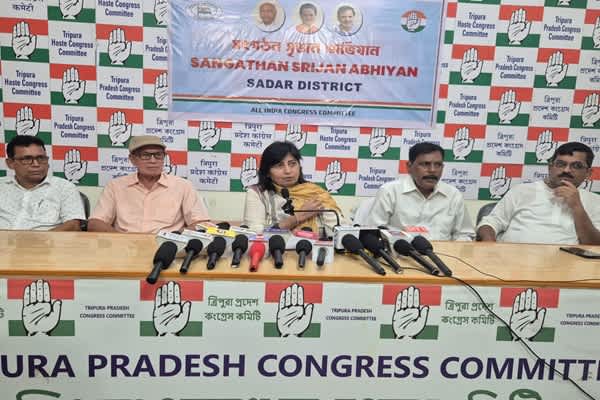 vijayalakshmi sadhu calls for grassroots revival of congress in tripura