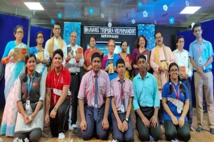 young authors shine at bhavans tripura vidya mandir on world book day
