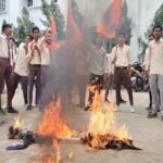 abvp protest rocks tripura university over result fiasco