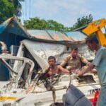 driver trapped for two hours after dumper meets accident delay in rescue efforts alleged