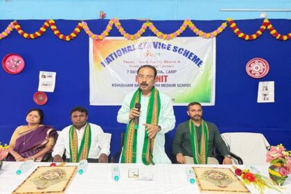 rajib inaugurates nss special camp at khudiram bose english medium school