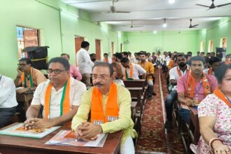 tripura bjp chief attends pandit deendayal training programme in banamalipur