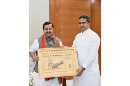 tripura cm discusses states political developments with bjp chief nitin nabin