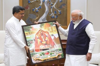 tripura cm meets pm modi congratulates on 12 years of public service