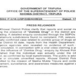 tripura khowai police dismiss zombie drug rumours