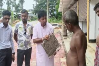 tripura mla slams poor quality of development work in kalyanpur