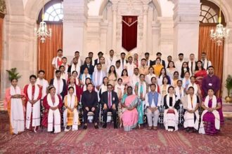 tripuras bamboo craft earns national honour at rashtrapati bhavan