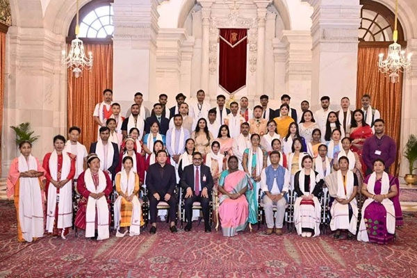 tripuras bamboo craft earns national honour at rashtrapati bhavan