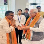 union minister khattar arrives in tripura nath hails visit as crucial for power sector