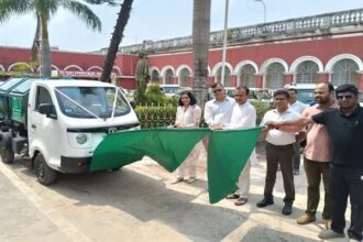 west tripura launches six electric waste collection vehicles under swachh bharat mission