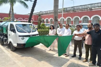 west tripura launches six electric waste collection vehicles under swachh bharat mission