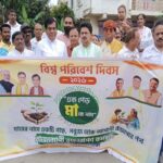 agartala mayor leads green drive on world environment day