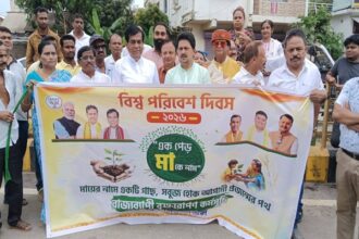 agartala mayor leads green drive on world environment day