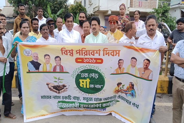agartala mayor leads green drive on world environment day