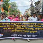 congress stages protest in agartala over power service failures smart meters rising tariffs