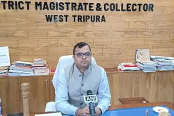 dm vishal kumar details preparations for amit shahs tripura visit