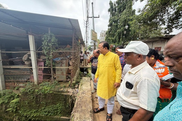 mp rajib bhattacharjee promises permanent solution to vidyasagar waterlogging